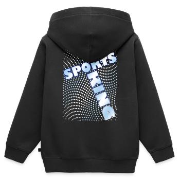 Sports - Kids Premium Organic Zip-up Hoodie - black - Back - AI Model Kid Male (0cm)
