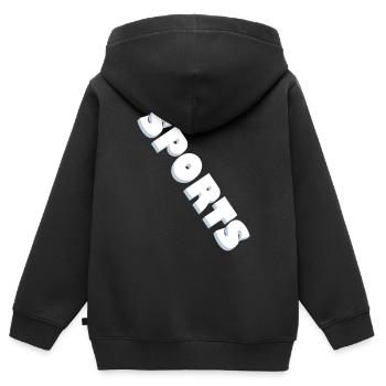 Sports Sport - Kids Premium Organic Zip-up Hoodie - black - Back - AI Model Kid Male (0cm)