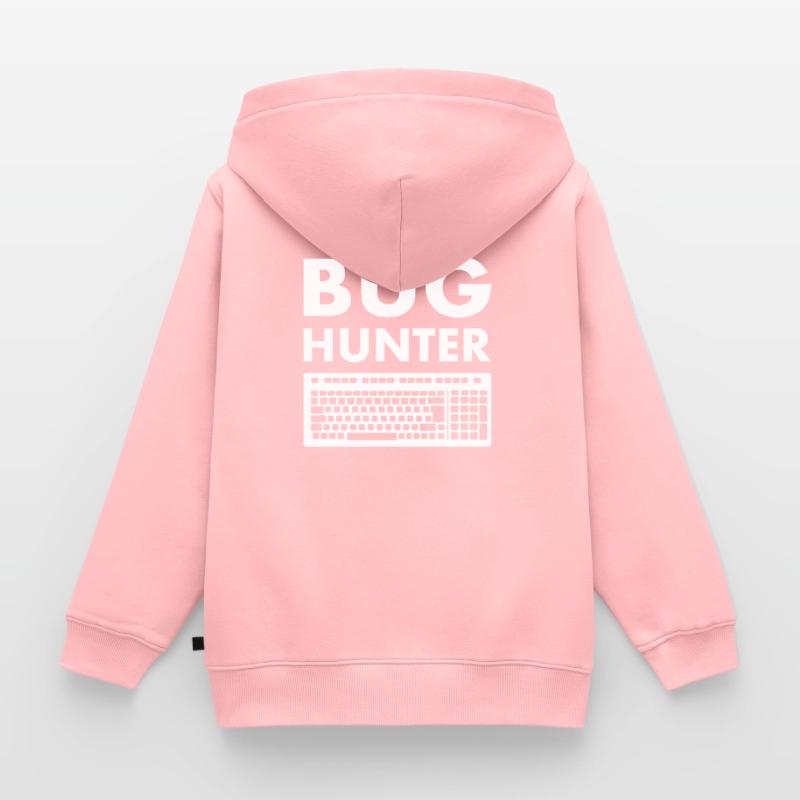 Programmierer Hacker Informatiker Bug Hunter Kinder Premium Organic Zip Hoodie