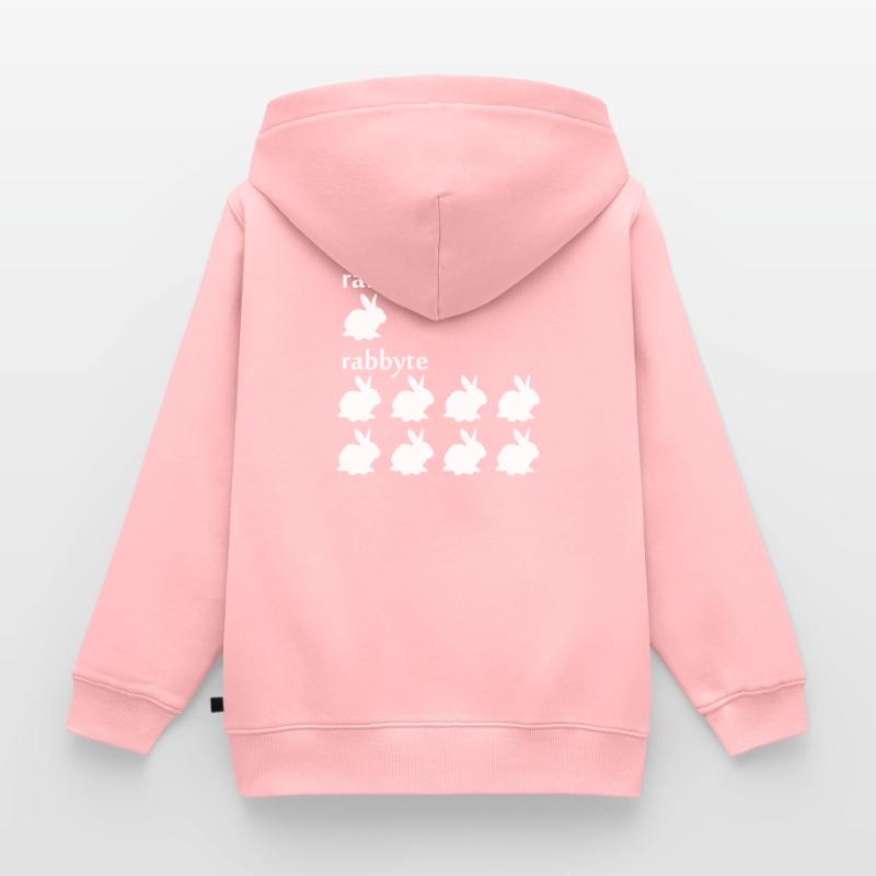 Programmierer Informatiker byte Rabbit Geschenk Kinder Premium Organic Zip Hoodie