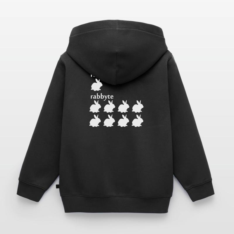 Programmierer Informatiker byte Rabbit Geschenk Kinder Premium Organic Zip Hoodie