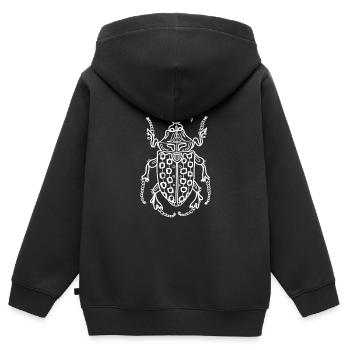 Maikäfer t-shirt Illustration | Bestseller | - Kinder Premium Organic Zip Hoodie - Schwarz - Hinten - AI Model Kid Male (0cm)