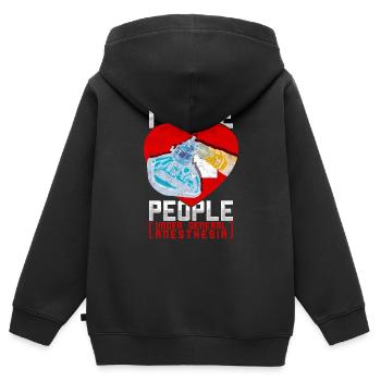 Anästhesie Witz Anästhesist Humor - Kinder Premium Organic Zip Hoodie - Schwarz - Hinten - AI Model Kid Male (0cm)