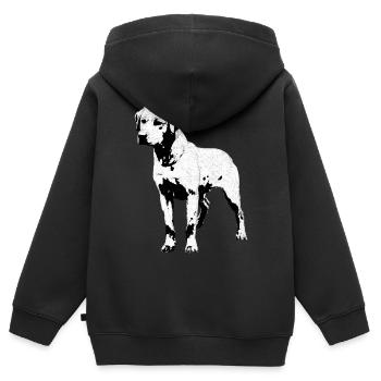 Labrador Portrait Motif for Dog Owner Love - Kids Premium Organic Zip-up Hoodie - black - Back - AI Model Kid Male (0cm)