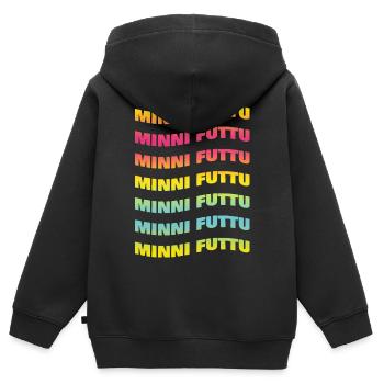 tee shirt minnie futtu tee shirt Sicile - Sweat Premium à capuche zippé enfant bio - noir - Dos - AI Model Kid Male (0cm)