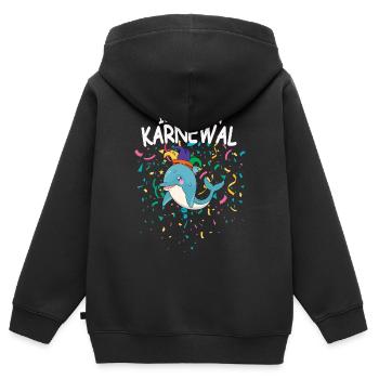 Carnaval de Cologne Carnaval Carnaval Karnewal - Sweat Premium à capuche zippé enfant bio - noir - Dos - AI Model Kid Male (0cm)