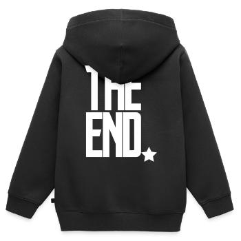 The End Finale – Gerechtigkeit Filmspiel Abspann - Kinder Premium Organic Zip Hoodie - Schwarz - Hinten - AI Model Kid Male (0cm)