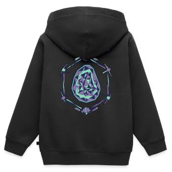 Ich Brauche Mehr Steine - Kinder Premium Organic Zip Hoodie - Schwarz - Hinten - AI Model Kid Male (0cm)