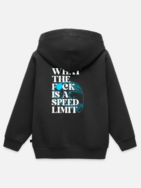 Auto - Kinder Premium Organic Zip Hoodie - Schwarz