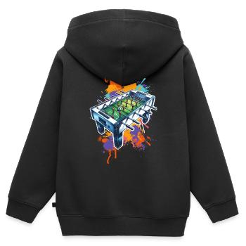 Foosball table table football - Kids Premium Organic Zip-up Hoodie - black - Back - AI Model Kid Male (0cm)