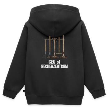 Welchen Teil Von Verstehst Du Nicht Programmierer - Kinder Premium Organic Zip Hoodie - Schwarz - Hinten - AI Model Kid Male (0cm)