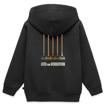 Bug im Rechenzentrum für jeden Itler und EDV - Kinder Premium Organic Zip Hoodie - Schwarz - Hinten - AI Model Kid Male (0cm)