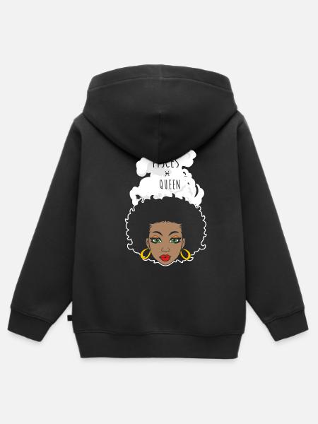 Sternzeichen Fische - Kinder Premium Organic Zip Hoodie - Schwarz