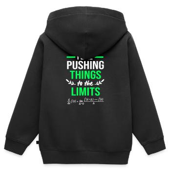 Mathe Mathematik mathematisch Mathematiker - Kinder Premium Organic Zip Hoodie - Schwarz - Hinten - AI Model Kid Male (0cm)