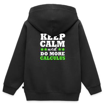 math mathematician - Kids Premium Organic Zip-up Hoodie - black - Back - AI Model Kid Male (0cm)