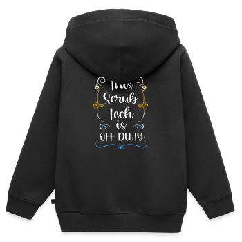 Chirurg Chirurgie CTA - Kinder Premium Organic Zip Hoodie - Schwarz - Hinten - AI Model Kid Male (0cm)