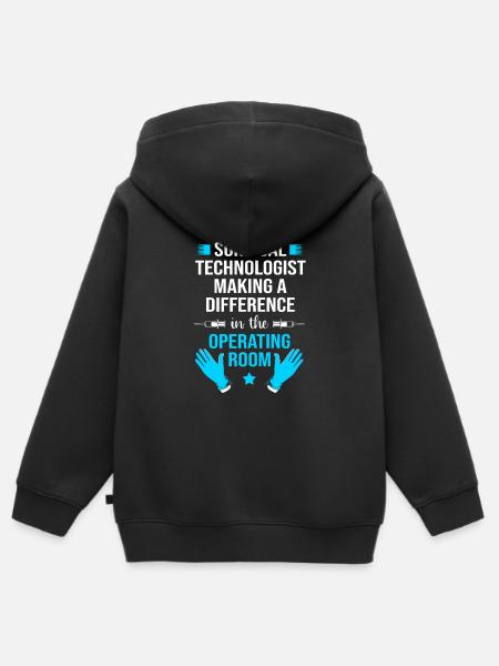 Chirurg Chirurgie CTA - Kinder Premium Organic Zip Hoodie - Schwarz