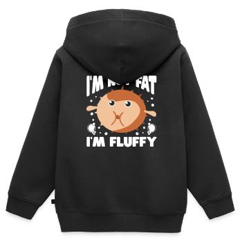 Poisson-tampon poisson-tampon Poisson Ballon Poissons - Sweat Premium à capuche zippé enfant bio - noir - Dos - AI Model Kid Male (0cm)
