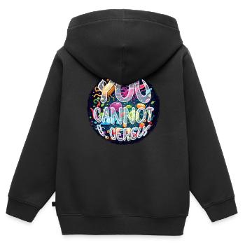 Microbiology Microbiologist You Cannot B Cereus - Kids Premium Organic Zip-up Hoodie - black - Back - AI Model Kid Male (0cm)