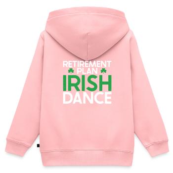 Irish Dance St. Patrick's Dance - Kids Premium Organic Zip-up Hoodie - rose - Back - AI Model Kid Female (0cm)