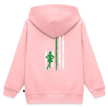 Irish Dance St. Patrick's Dance - Kids Premium Organic Zip-up Hoodie - rose - Back - AI Model Kid Female (0cm)