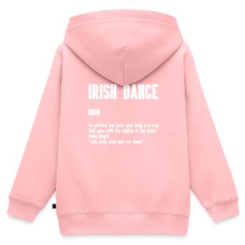 Irish Dance St. Patrick's Dance - Kids Premium Organic Zip-up Hoodie - rose - Back - AI Model Kid Female (0cm)