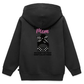 Go karting - Kids Premium Organic Zip-up Hoodie - black - Back - AI Model Kid Male (0cm)