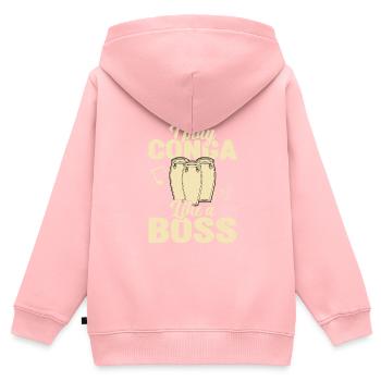 Conga Drum Musician Drumline - Kinder Premium Organic Zip Hoodie - Rosa - Hinten - AI Model Kid Female (0cm)