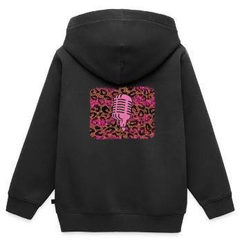 Singen - Kinder Premium Organic Zip Hoodie - Schwarz - Hinten - AI Model Kid Male (0cm)