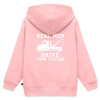 Tow truck - Kids Premium Organic Zip-up Hoodie - rose - Back - AI Model Kid Female (0cm)