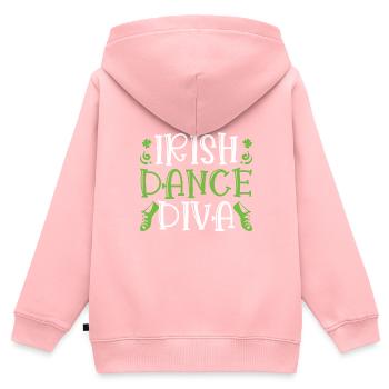 Irish Dance - Kids Premium Organic Zip-up Hoodie - rose - Back - AI Model Kid Female (0cm)