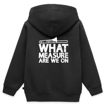 Trombone - Sweat Premium à capuche zippé enfant bio - noir - Dos - AI Model Kid Male (0cm)