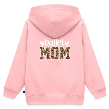 Ballet - Sweat Premium à capuche zippé enfant bio - rose - Dos - AI Model Kid Female (0cm)