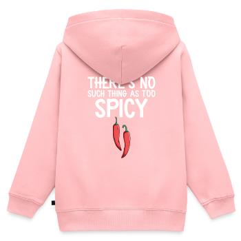 Piment - Sweat Premium à capuche zippé enfant bio - rose - Dos - AI Model Kid Female (0cm)