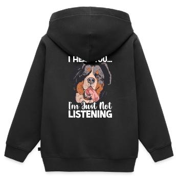 Berner - Kinder Premium Organic Zip Hoodie - Schwarz - Hinten - AI Model Kid Male (0cm)