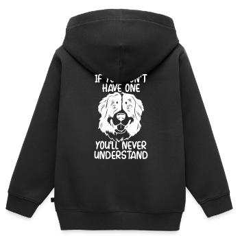 Berner - Kinder Premium Organic Zip Hoodie - Schwarz - Hinten - AI Model Kid Male (0cm)