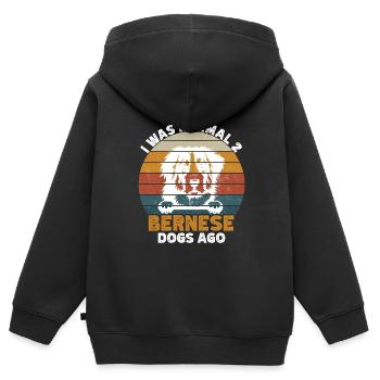 Berner - Kinder Premium Organic Zip Hoodie - Schwarz - Hinten - AI Model Kid Male (0cm)