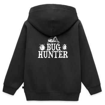 Insecte - Sweat Premium à capuche zippé enfant bio - noir - Dos - AI Model Kid Male (0cm)