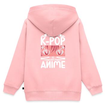 Anime & K-Pop Music Kpop Japanese Manga Otaku - Kinder Premium Organic Zip Hoodie - Rosa - Hinten - AI Model Kid Female (0cm)