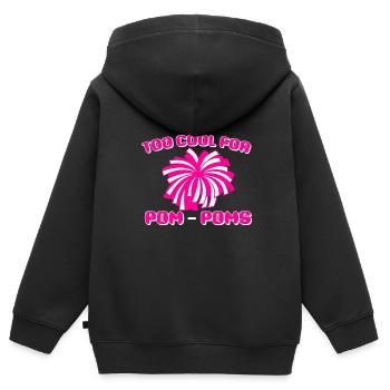 Cheerleading Girls Cheerleading Jeunesse - Sweat Premium à capuche zippé enfant bio - noir - Dos - AI Model Kid Male (0cm)