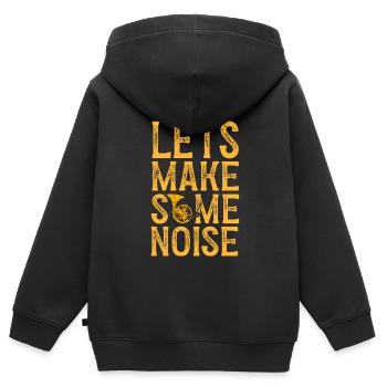 Französischer Horn -Spieler Hornist Messing Musik - Kinder Premium Organic Zip Hoodie - Schwarz - Hinten - AI Model Kid Male (0cm)