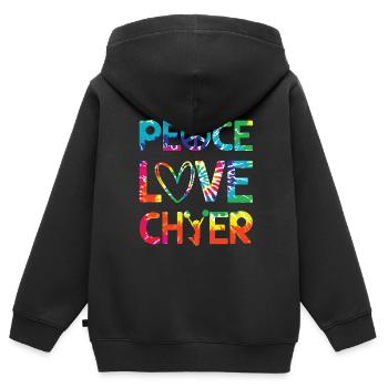 Cheerleadermädchen Cheerleading Jubel Jugend - Kinder Premium Organic Zip Hoodie - Schwarz - Hinten - AI Model Kid Male (0cm)