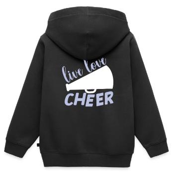 Cheerleadermädchen Cheerleading Jubel Jugend - Kinder Premium Organic Zip Hoodie - Schwarz - Hinten - AI Model Kid Male (0cm)