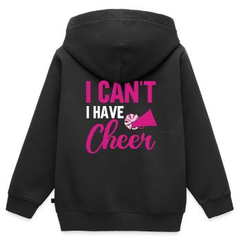 Cheerleadermädchen Cheerleading Jubel Jugend - Kinder Premium Organic Zip Hoodie - Schwarz - Hinten - AI Model Kid Male (0cm)