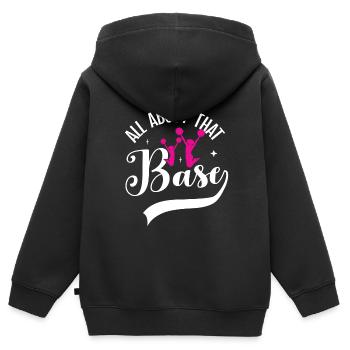Cheerleadermädchen Cheerleading Jubel Jugend - Kinder Premium Organic Zip Hoodie - Schwarz - Hinten - AI Model Kid Male (0cm)