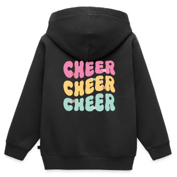 Cheerleadermädchen Cheerleading Jubel Jugend - Kinder Premium Organic Zip Hoodie - Schwarz - Hinten - AI Model Kid Male (0cm)