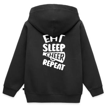Cheerleadermädchen Cheerleading Jubel Jugend - Kinder Premium Organic Zip Hoodie - Schwarz - Hinten - AI Model Kid Male (0cm)