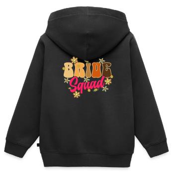 Groovy Braut Bachelorette Brautparty - Kinder Premium Organic Zip Hoodie - Schwarz - Hinten - AI Model Kid Male (0cm)