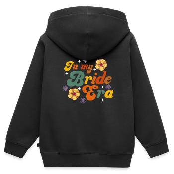 Groovy Braut Bachelorette Brautparty - Kinder Premium Organic Zip Hoodie - Schwarz - Hinten - AI Model Kid Male (0cm)