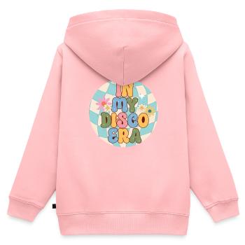 Disco Groovy Hippie 70s 80er Vintage Siebziger - Kinder Premium Organic Zip Hoodie - Rosa - Hinten - AI Model Kid Female (0cm)